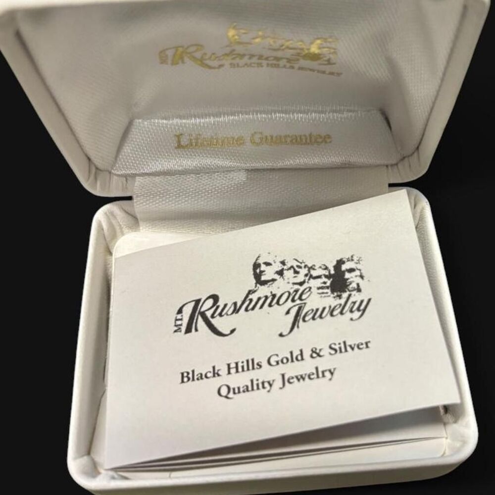 Mt. Rushmore Jewelry Black Hills Gold Sterling Silver and 12K Pendant Necklace - Picture 2 of 3